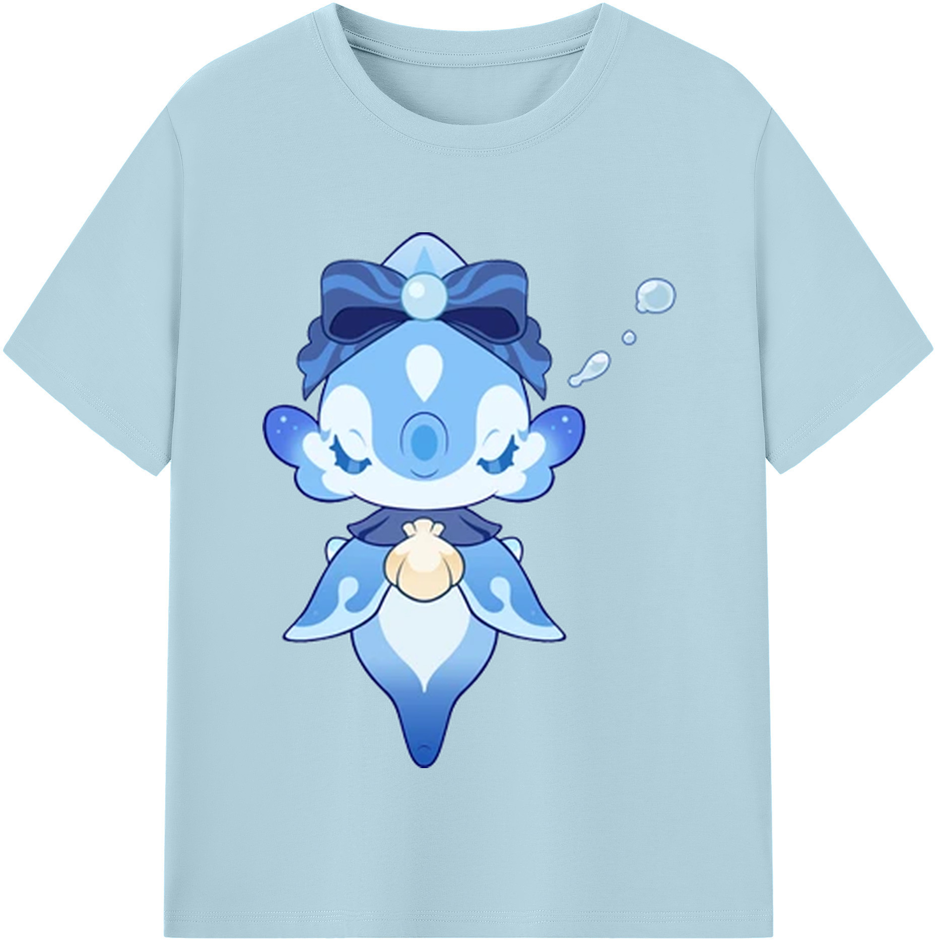 げんし神 フリーナ genshin Furina 綿100％半袖Tシャツ（フロントプリント）